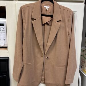 Maurices tan brown blazer with Single Button
